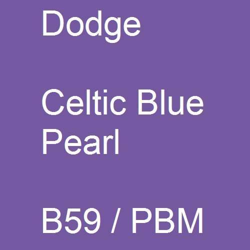 Dodge, Celtic Blue Pearl, B59 / PBM.